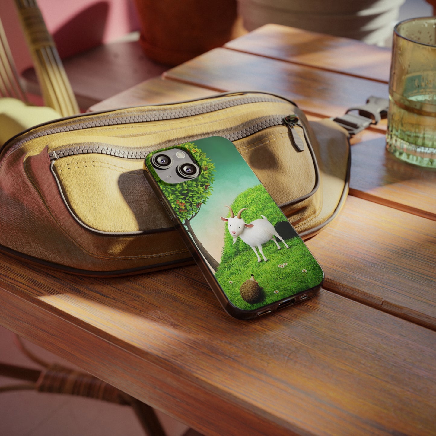 Koza rohatá a ježek