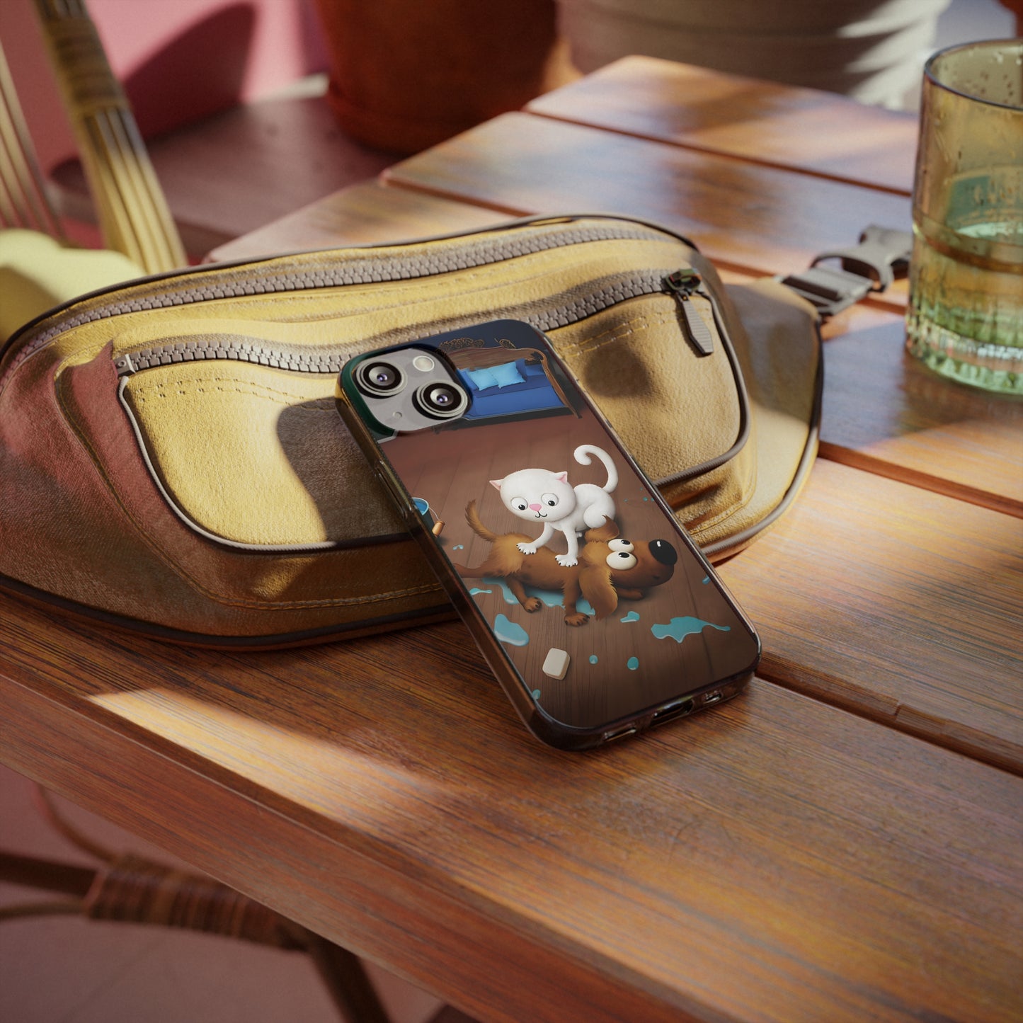 O psíčkovi a mačičke, ako umývali podlahu