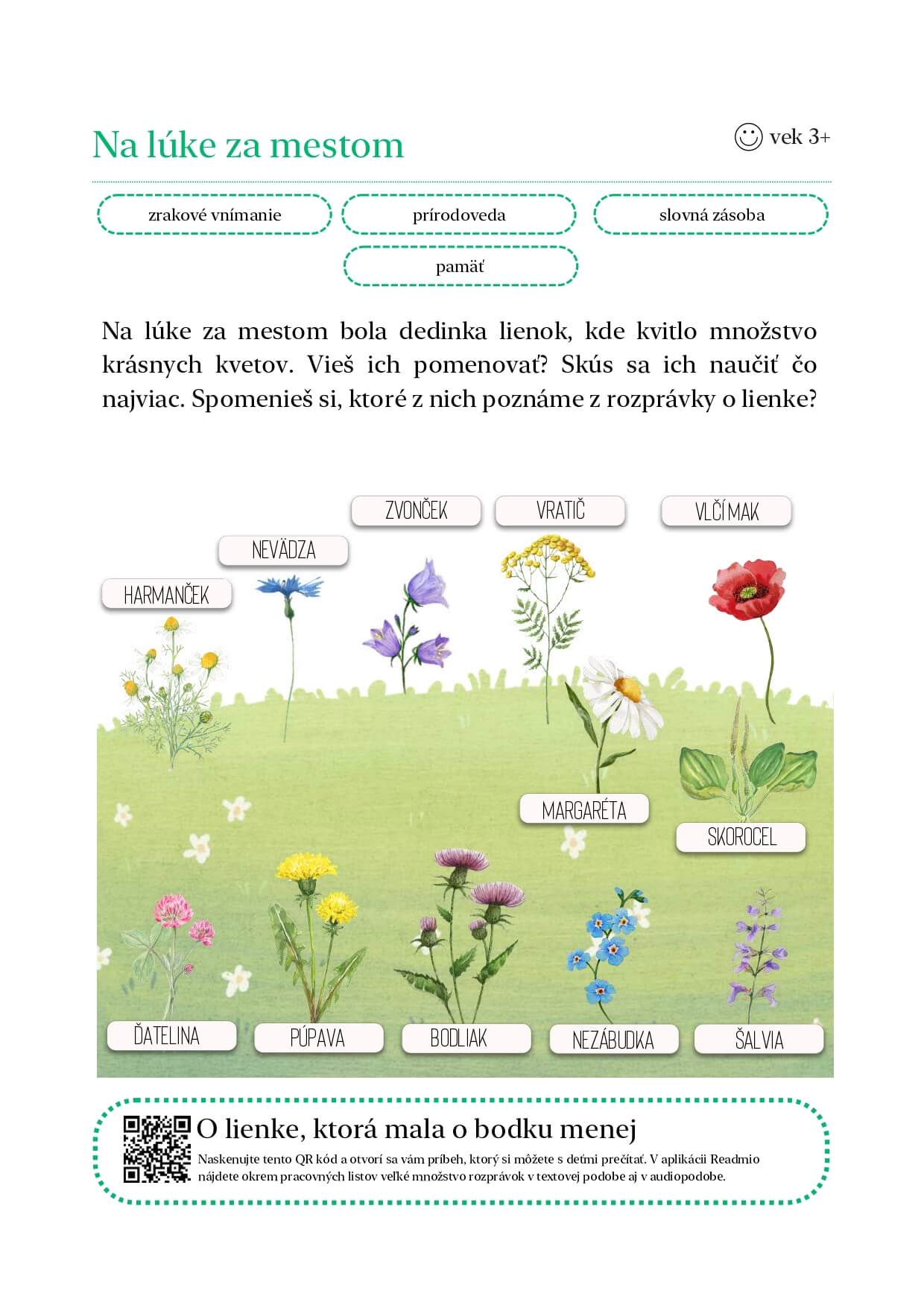 O lienke, ktorá mala o bodku menej