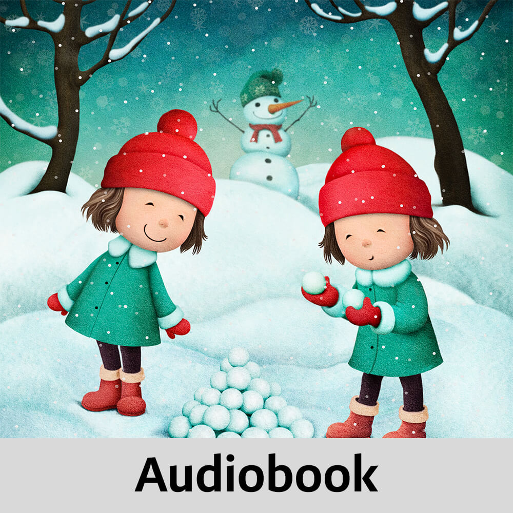 Annie and Maggie in the sugar-dusted garden