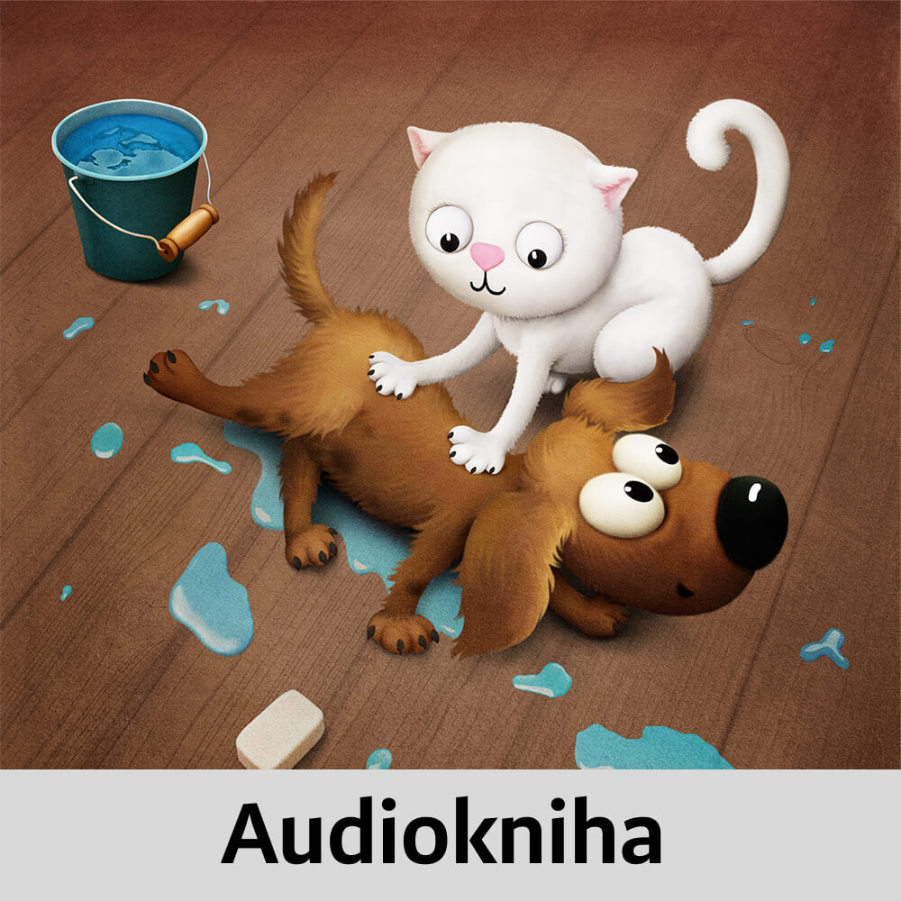 O pejskovi a kočičce, jak si myli podlahu