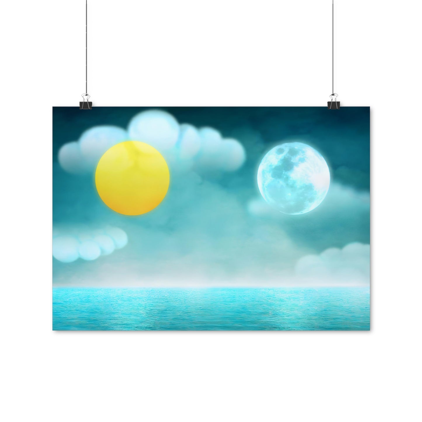 Plagáty - Slnko a Mesiac